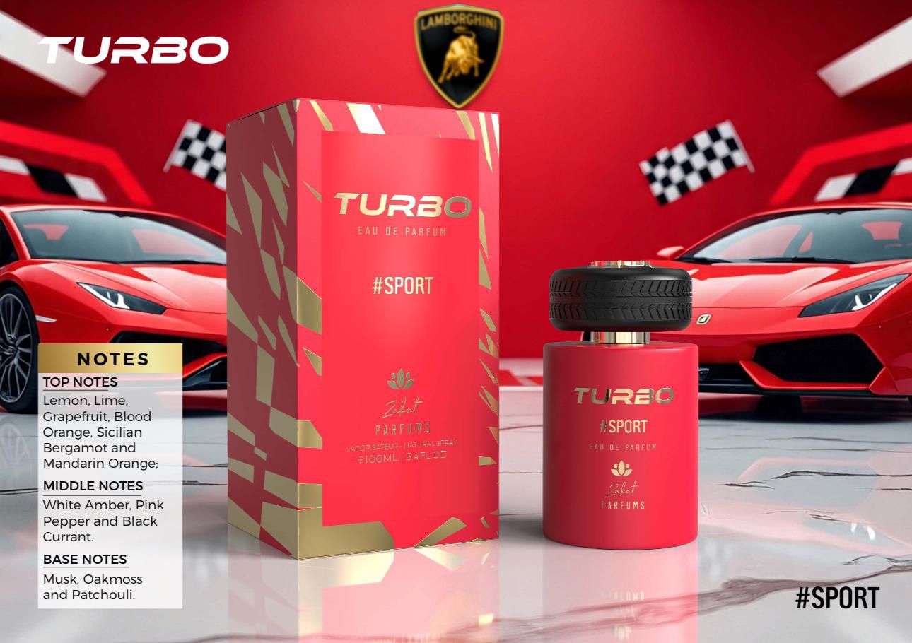 Turbo #Sport By Zakat Eau De Parfum 100 ML (3.4 FL OZ) Men