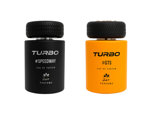 ZAKAT TURBO BUNDLE I TURBO GTS BY ZAKAT EAU DE PARFUM 100ML I TURBO SPEEDWAY BY ZAKAT EAU DE PARFUM 100ML UNISEX
