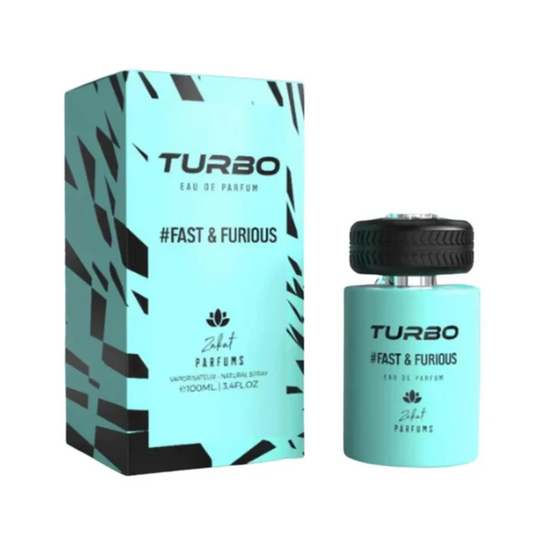 TURBO FAST & FURIOUS BY ZAKAT EAU DE PARFUM 100ML 3.4 FL OZ FOR MEN