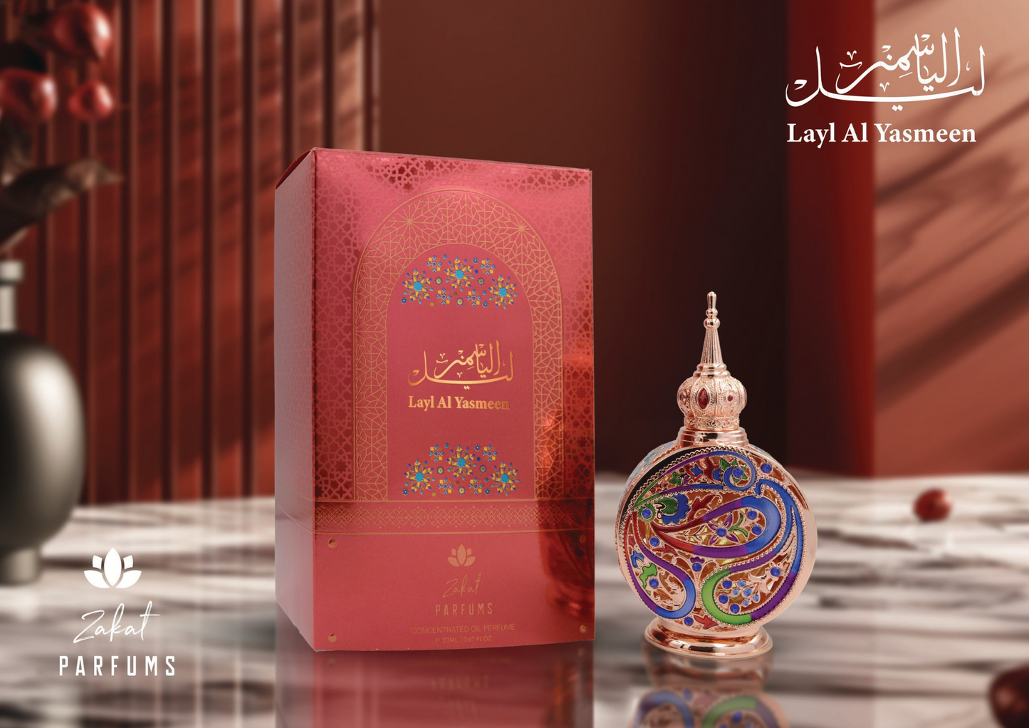 Layl Al Yasmeen By Zakat Pure Concentrated Oil 20ml For Women