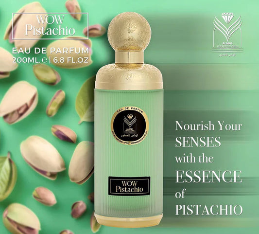 Wow Pistachio By Almas Eau De Parfum 6.8 FL OZ Unisex