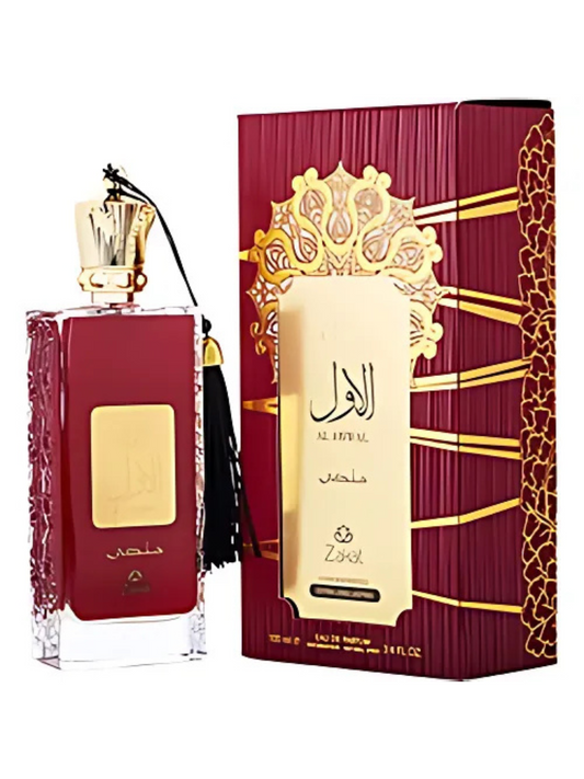 Unisex Al Awwal Malaki Rojo Eau De Parfum By Zakat 3.4 FL OZ