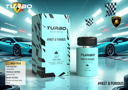 TURBO FAST & FURIOUS BY ZAKAT EAU DE PARFUM 100ML 3.4 FL OZ FOR MEN